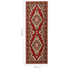 vidaXL Runner Rug BCF Oriental Red 100x300 cm