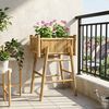 vidaXL Garden Planter with Holder Natural 50 x 38 x 74 cm Bamboo