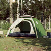 vidaXL Camping Tent Dome 4-Person Green Quick Release