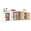 vidaXL Sideboard White 164x37x68 cm Solid Wood Pine