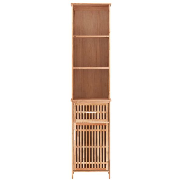 vidaXL Bathroom Cabinet 42x29x182 cm Solid Wood Walnut