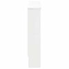 vidaXL Radiator Cover High Gloss White 152 x 19 x 81.5 cm