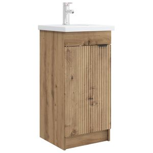 vidaXL Bathroom Vanity with Sink Artisan Oak 42 x 40 x 84.5 cm