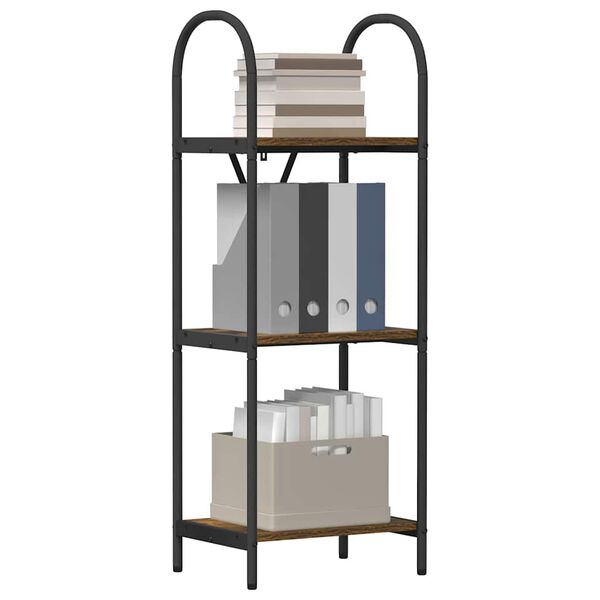 vidaXL Bookshelf Smoked Oak 40 x 30 x 109 cm Engineered wood