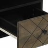 vidaXL TV Cabinet Black 100x33x46 cm Solid Wood Mango