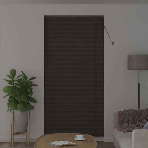 vidaXL Venetian Blinds Manual Dark Grey 220 x 100 cm Aluminium