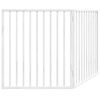 vidaXL Dog Gate Foldable 2 Panels White 160 cm Poplar Wood