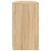 vidaXL Sideboard with LED Lights Sonoma Oak 123x37x67 cm