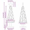 vidaXL Christmas Tree with Stand Brown 60 cm Solid teak wood