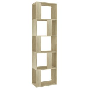 vidaXL Book Cabinet/Room Divider Sonoma Oak 45x24x159 cm Engineered Wood