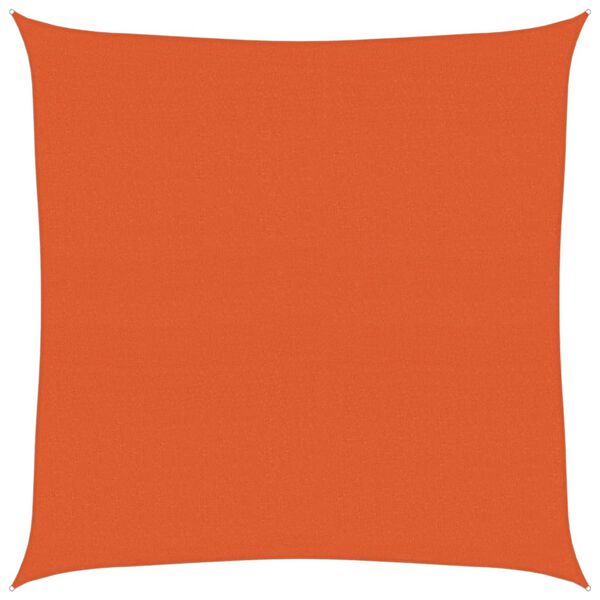 vidaXL Sunshade Sail 160 g/m² Square Orange 4x4 m HDPE