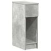vidaXL Bedside Cabinets with Drawer 2 pcs Concrete Grey 20x36x60 cm