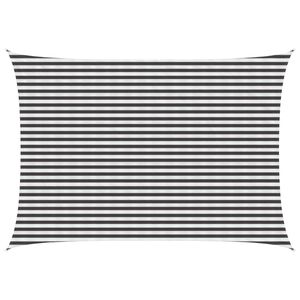 vidaXL Sunshade Sail Anthracite and White 3.5 x 4.5 m HDPE
