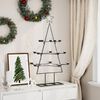 vidaXL Metal Christmas Tree for Decoration Black 105 cm