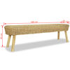 vidaXL Hall Bench 160x35x45 cm Natural Rattan