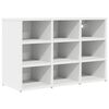 vidaXL Shoe Cabinet with Shelf White 77.5 x 30 x 51 cm Engineered Wood