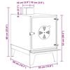vidaXL Camping Stove 35x50x60 cm Corten Steel