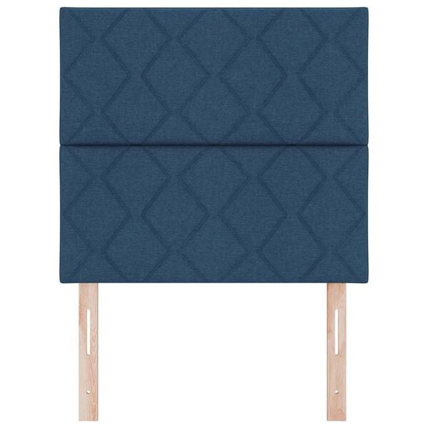 vidaXL Headboard with Headboard Blue 100 cm Faux Leather