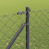 vidaXL Fence Post Grey 25 x 1.4 m (60 x 60 mm mesh) Steel and PVC