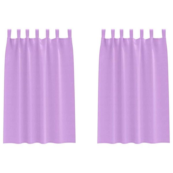 vidaXL Blackout Curtains with Rings 2 pcs Purple 175 x 140 cm