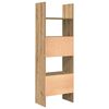 vidaXL Book Cabinet Artisan Oak 60 x 35 x 180 cm Engineered Wood