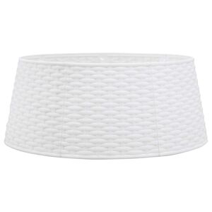 vidaXL Christmas Tree Skirt White &Oslash;56x23 cm Plastic