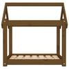 vidaXL Dog Bed Honey Brown 71x55x70 cm Solid Wood Pine