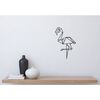 Homemania Wall Decoration Flamingo 31x50 cm Steel Black
