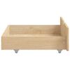 vidaXL Bed Frame without Mattress with 2 Drawers Solid Wood 200x200 cm