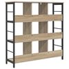 vidaXL Bookshelf Sonoma Oak 102 x 32 x 104.5 cm Engineered Wood