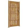 vidaXL Garden Gate 100x200 cm Corten Steel Bamboo Design