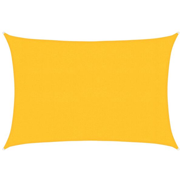 vidaXL Sunshade Sail 160 g/m² Yellow 3x4.5 m HDPE