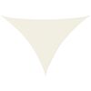 vidaXL Sunshade Sail Oxford Fabric Triangular 5x7x7 m Cream