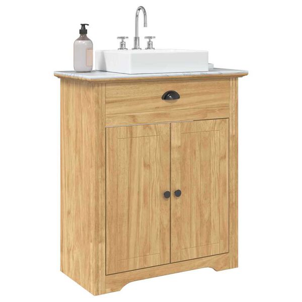 vidaXL Bathroom Cabinet with Storage BODO Honey Brown 70 x 35 x 80 cm