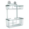 Kleine Wolke Double Shower Rack Rectangular Rocco Aluminium