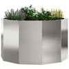 vidaXL Planter Silver 60 x 60 x 35 cm Stainless Steel