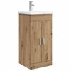 vidaXL Bathroom Vanity with Sink Artisan Oak 42 x 40 x 84.5 cm