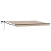 vidaXL Manual Retractable Awning with LEDs 5 x 3 m
