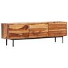 vidaXL TV Cabinet 140x30x45 cm Solid Acacia Wood
