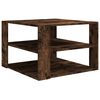 vidaXL Coffee Table Smoked Oak 60x60x40 cm Engineered Wood