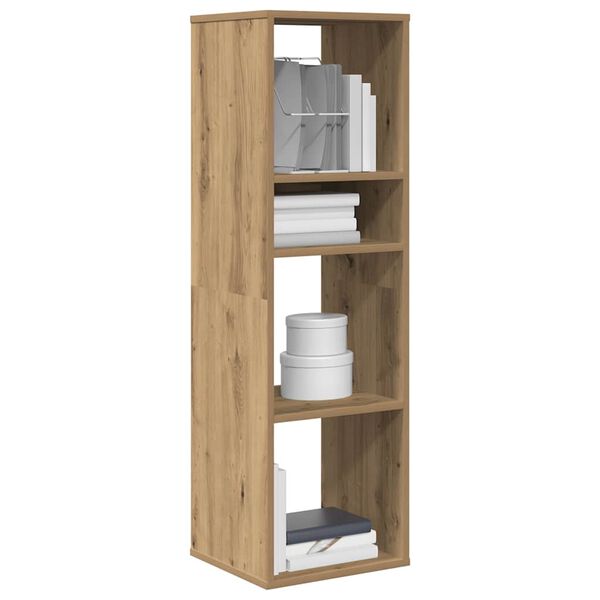 vidaXL Book Cabinet Artisan Oak 34x31x112 cm Engineered Wood