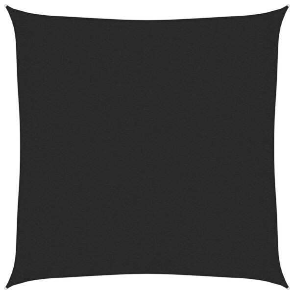 vidaXL Sunshade Sail 160 g/m² Black 2x2 m HDPE