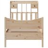 vidaXL Bed Frame without Mattress 75x190 cm Small Single Solid Wood Pine