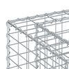 vidaXL Gabion Raised Bed Silver 170 x 50 x 80 cm Galvanised Steel