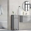 vidaXL Bathroom Cabinet Grey Sonoma 40 x 30 x 100 cm Engineered Wood
