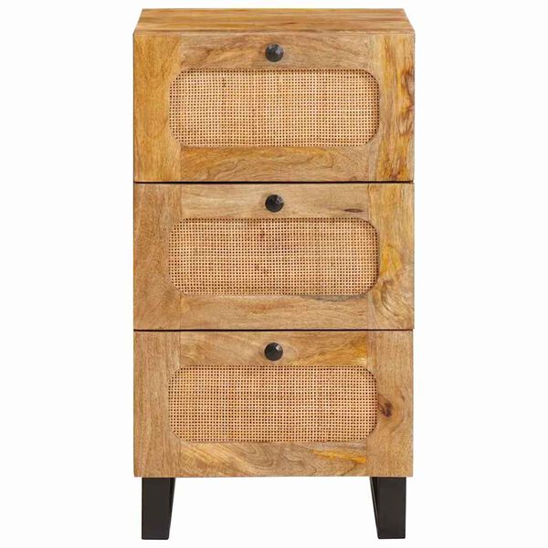vidaXL Sideboard with Drawer Brown 40 x 33 x 75 cm Solid Mango Wood
