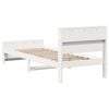 vidaXL Bed Frame with Headboard White 90 x 190 cm Engineered Wood