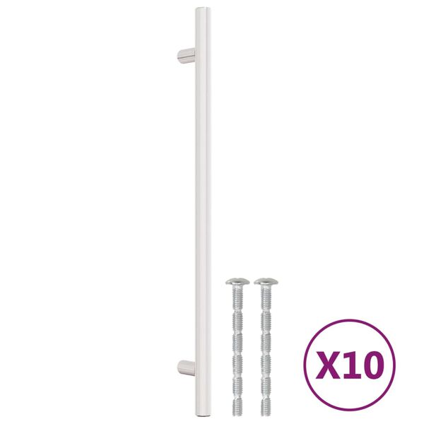vidaXL Cabinet Handles 10 pcs Silver 224 mm Stainless Steel