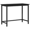 vidaXL Table Black Oak 80 x 50 x 76.5 cm Engineered Wood and Steel