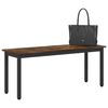 vidaXL Bench Smoke Oak 110 x 35 x 45 cm Engineered Wood
